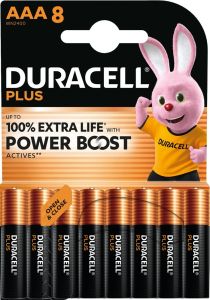 Duracell Plus Power Boost batterij AAA blister(8)