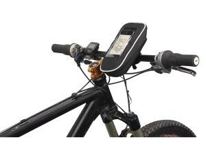 Fietstas met smartphone houder