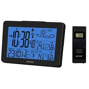 Weerstation pictogram weergave met draadloze buitensensor