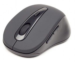Bluetooth draadloze optische muis zwart met zijknoppen