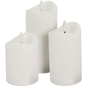 LED flakkerkaars set a3 wit