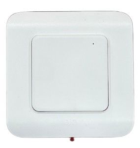 DiO Draadloze wand schakelaar enkel wit