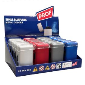 Display aansteker jetflame metal look 6,5cm