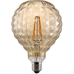 Nordlux LED Globe G125 E27 2-15W 2200K AVRA goud vierkant