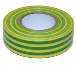 Isolatietape PVC 19mm rol 20m geel/groen