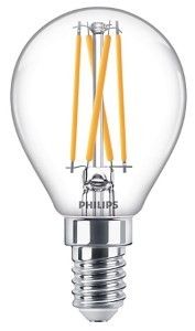 Philips LED kogel E14 2,5-25W filament helder dimtone