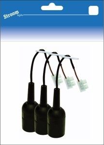 Lamphouder E27 zwart - Verhuisfitting set a 3
