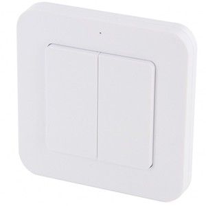 DiO Draadloze wand schakelaar dubbel wit