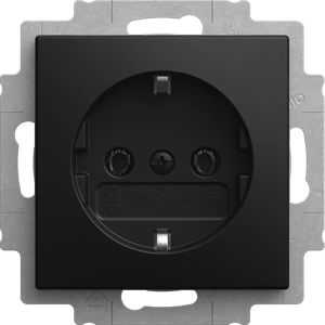 Busch Jaeger ZWART inbouw stopcontact wcd RA