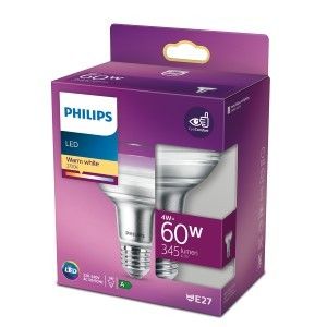 Philips LED spot R80 E27 4-60W 2700K blister