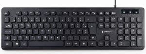 Multimedia Chocolate toetsenbord USB zwart