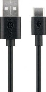 USB-C laadkabel 0,1m zwart