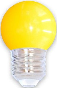 LED kogellamp E27 geel 1W