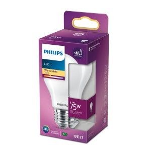 Philips LED GLS E27 8,5-75W 2700K filament mat blister