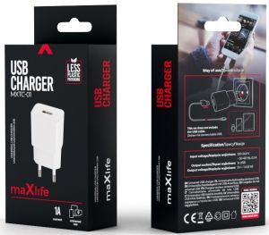USB lader 1A wit