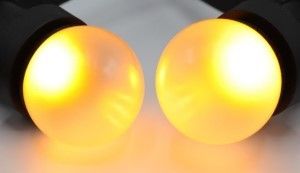 LED kogellamp E27 mat extra warm wit 1W