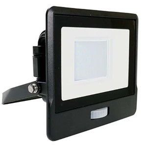 V-TAC LED Bouwlamp 30W 3000K zwart met sensor + kabelinvoer