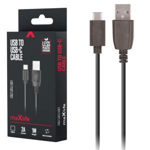 USB - USB-C kabel 1m zwart