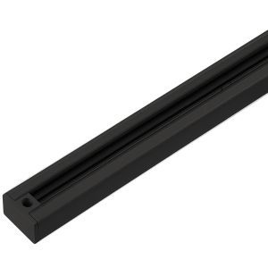 Rail 1-fase 2meter incl. start en eindstuk zwart