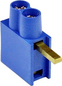 Voedingsklem DTH dubbel 2x10mm hoog blauw SEP