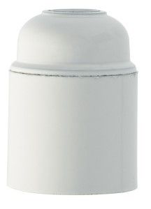 Lamphouder E27 wit glad