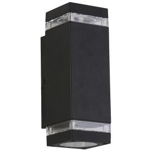 Wandlamp Houston up&down 2xGU10 IP44 zwart