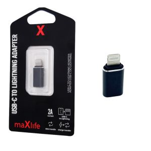 USB -C - Lightning adapter zwart