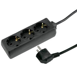 TCD RA 3V 5m snoer zwart