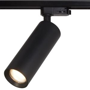 Railspot 1-fase Taurus glad LED 10-15W CCT zwart