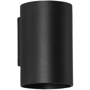 Wandlamp Cyls down GU10 IP20 zwart