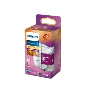 Philips LED spot GU10 230V 6,2-80W WarmGlow blister