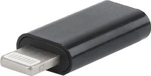 USB-C naar lightning adapter zwart