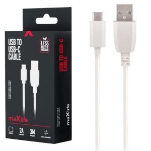 USB - USB-C kabel 3m wit