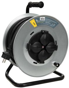 Kabelhaspel H07 3x2,5qmm 40m metaal