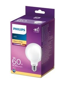 Philips LED Globe G93 E27 7-60W 2700K filament mat blister