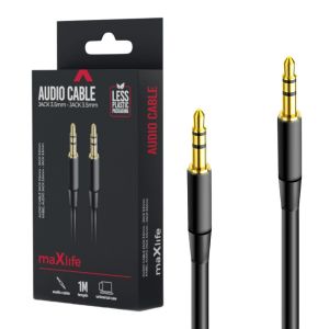 Audiokabel jack 3,5 - jack 3,5 stereo 1m
