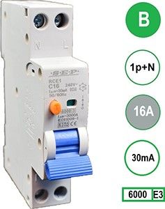 Aardlekautomaat 16A B kar 30mA 2p SEP