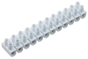 Kroonstrip 6-10mm2 wit 12 polig