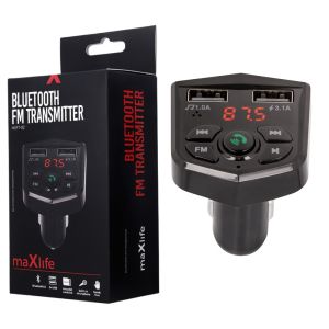 USB autolader dubbel + FM transmitter Bluetooth