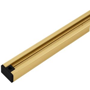 Rail 1-fase 2meter incl. start en eindstuk zwart/goud