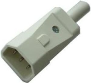 Apparaat contra stekker C13 70 graden MK wit