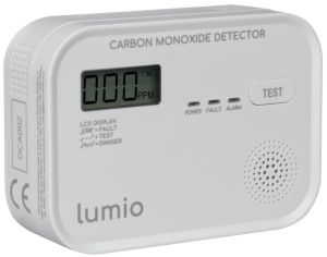 Koolmonoxidemelder op batterij LCD Lumio