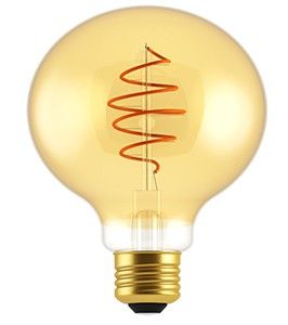 Nordlux LED Globe G200 E27 7-48W 2000K filament spiraal gold dimbaar
