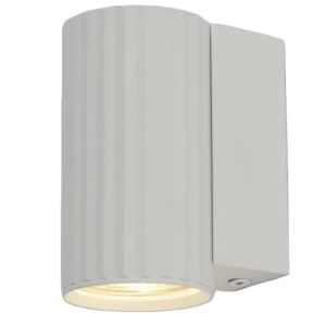 Wandlamp Anna geribbeld down GU10 IP20 wit