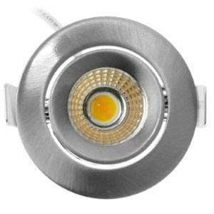 LED inbouwspot 5W DimToWarm 62mm 36gr rond verstelbaar geschuurd staal - Afbeelding 2