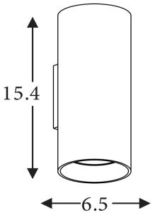 Wandlamp Cyls up&down 2xGU10 IP20 goud - Afbeelding 2