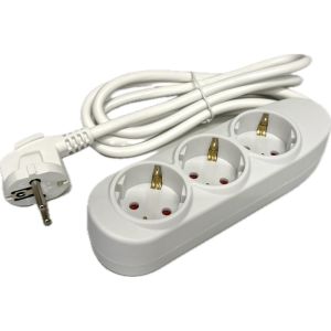 TCD RA 3-voudig 3m snoer wit - Afbeelding 2