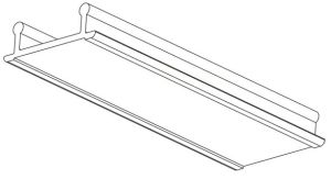 Afdekstrip voor 3 fase rail 2m wit - Afbeelding 2