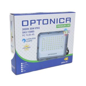 LED Bouwlamp 50W 3000K zwart - premium - Afbeelding 2
