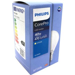 Philips LED kogel E14 4,3-40W 2700K filament mat - Afbeelding 2